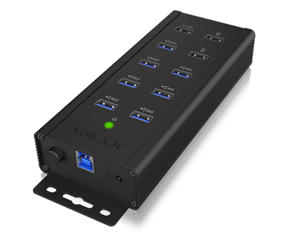 Hub USB ICY BOX HUB USB-B - 10x USB-A (7x USB 3.2 Gen1) IB-HUB1703-QC3